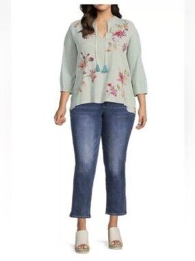 Johnny Was Viviana Effortless Scarf Blouse